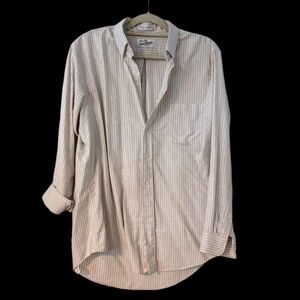 Men's Vintage 80s Sears Roebuck & Co single needle tailoring dress shirt